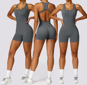 Hot Sale Yoga Jumpsuits Gym 1 Piece Yoga Onesie Seamless Workout Sport Jumpsuits Women