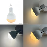 Ampoule LED intelligente rechargeable d'urgence E27 7W 220V pour le camping, la maison, le couloir, le garage