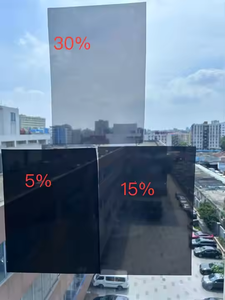 Pas de colle amovible statique s'accrochent fenêtre noir brillant PVC Film rouleau réutilisable statique s'accrochent autocollants de voiture - Product Image 4