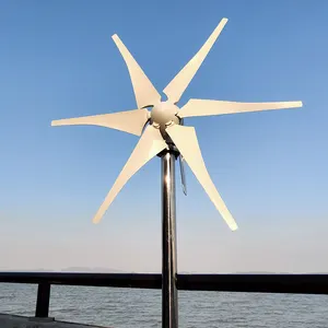 Fabriqué en Chine ajuste automatiquement la petite éolienne verticale de l'angle du vent 12v 100w
