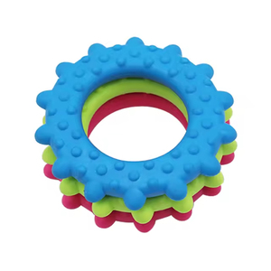 Jouets à mâcher pour chiens en caoutchouc TPR, design tendance, résistants aux morsures, en forme de cercle, interactifs, pour nettoyer les dents, entraînement pour animaux de compagnie, vente en gros - Product Image 6