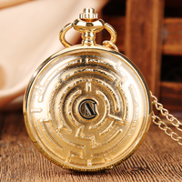 Collar con Diseño de Juego de Laberinto de Pinball 3D, Reloj de Bolsillo Steampunk Vintage con Cadena Negra, Regalo Único