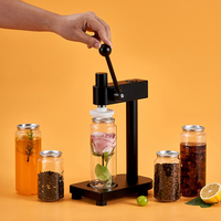 Machine de scellage manuelle portable 2026 pour canettes en plastique, scelleuse manuelle pour canettes de thé au lait, jus et boissons avec couvercle en aluminium