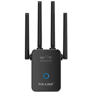 Pix-link WR32Q Signal Booster Router With 4 External Antennas IEEE 802.11B/G/N Wireless Repeater