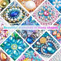 Kit de Peinture Diamant Papillon Forme Spéciale 30x30cm, Mosaïque de Cristaux Mixtes, Bricolage Artistique pour Adultes, Décoration Murale Maison