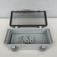 Boîtier de jonction étanche IP67 en ABS Yiku, boîtier électrique extérieur série F, couvercle gris, protection des oreilles pour instruments électroniques