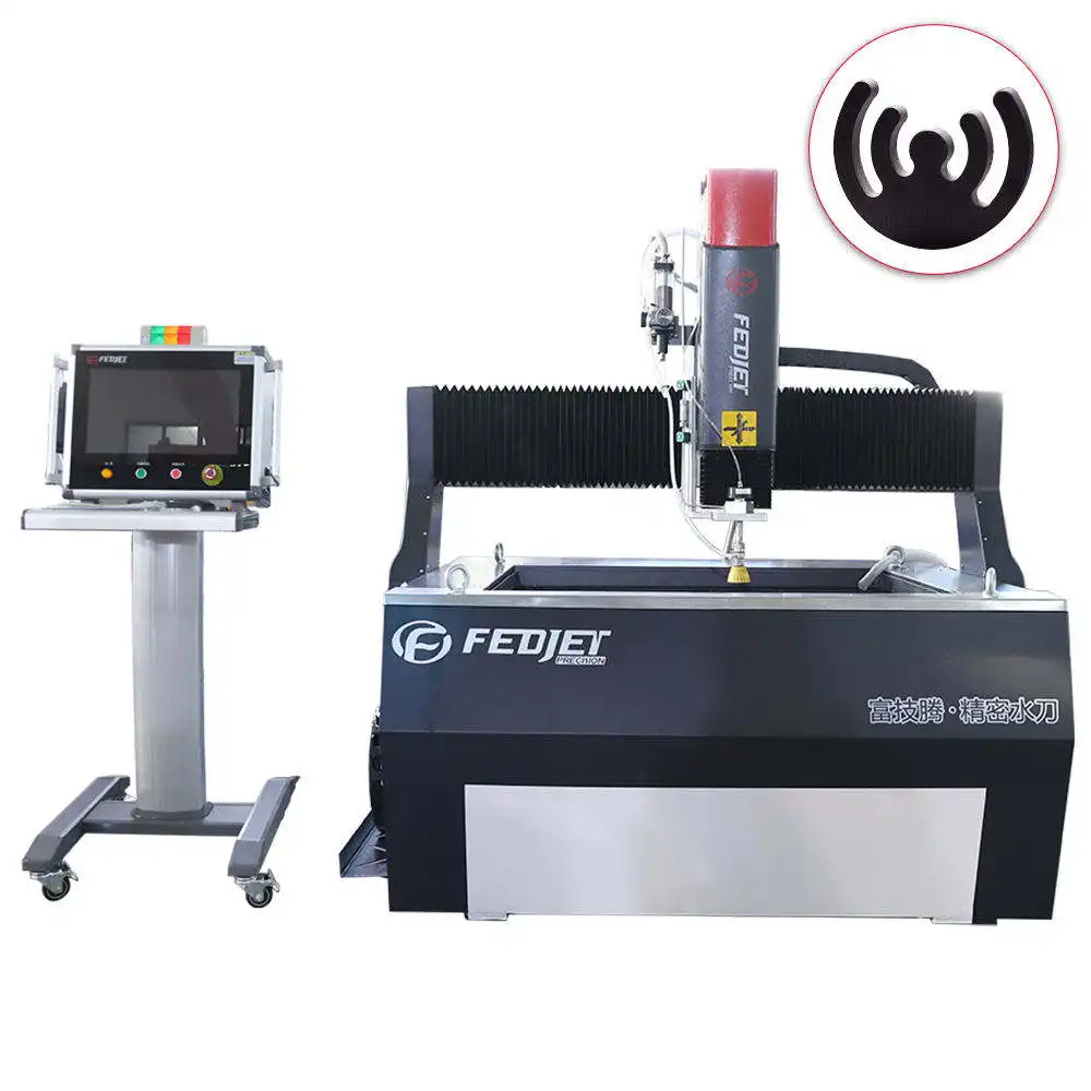 Made in China High precision Bridge Gantry 800*1000MM 3/5 axis mini Water jet stone cutting machine