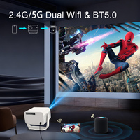 Projecteur Google TV officiel sous licence GTV 4K Smart Auto Focus 4D Keystone Double WiFi Bluetooth 5.0 Certifié Netflix Home Cinéma