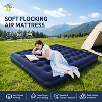 Matelas Gonflable Portable Moderne Convertible Simple Double Épais pour Camping Extérieur avec Pompe Manuelle