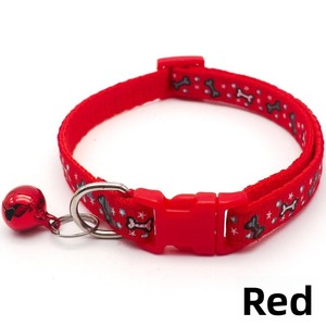 Collier de chien en nylon imprimé léopard pour petit animal de compagnie enduit de plastique coloré petite cloche en polyester durable pour chats - Product Image 5