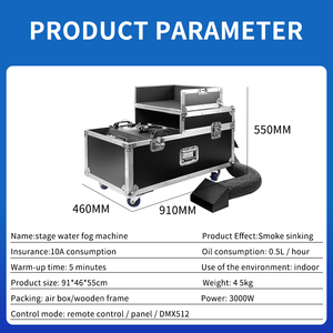 2000W 3000wmanual điều khiển máy sương mù withdmx512 wetdry hiệu ứng băng hiệu suất khói sương thiết bị forwedding bên ktvstages - Product Image 3