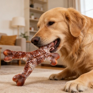 Juguete Masticable para <span class=keywords><strong>Perros</strong></span> <span class=keywords><strong>Pitbull</strong></span>, <span class=keywords><strong>de</strong></span> Nailon, Duradero, Extremadamente Resistente, con Sabor a Carne, <span class=keywords><strong>de</strong></span> Larga Duración - Product Image 4