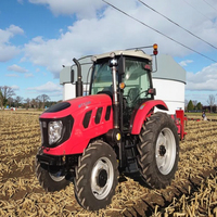 Min 4X4 25HP 3 cylindres 4 roues tracteur facile à utiliser mulcher agricole tracteurs de sol