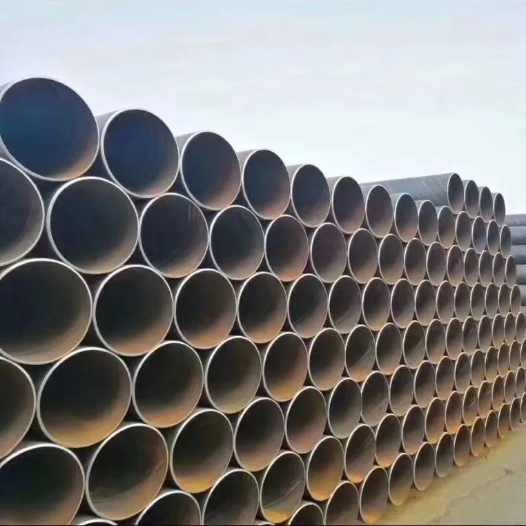 SSAW Spiral Welded Tubular Welded Pipe S355jr Carbon Steel /pipe Pile for Marine Piling Construction Steel Round Hot Rolled JIS