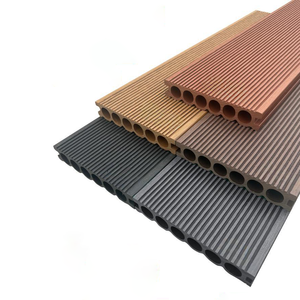 พื้นระเบียงไม้เทียมกันน้ำลายไม้ตรงสำหรับตกแต่งภายนอกอาคาร - Product Image 1