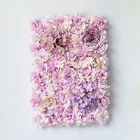 Panneau mural de fleurs artificielles rétro bicolore avec roses et hortensias pour toile de fond de mariage, décoration de vitrine de centre commercial, de magasin, de fête ou de mur photo