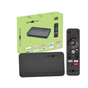 2024 New arrival Lemon TV update of Q5 Android 10.0 4K HDR Android ATV Box Dual Wifi6 2GB 8GB smart tv android box Set-Top Box