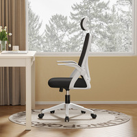 Chaise de bureau ergonomique moderne et confortable, chaise en maille, accoudoirs réglables, chaise de bureau