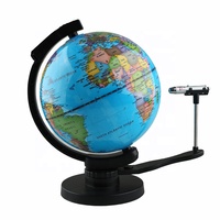 Globe terrestre multifonctionnel jour et nuit à LED pour la démonstration des saisons et l'enseignement des termes solaires, avec pointeur laser
