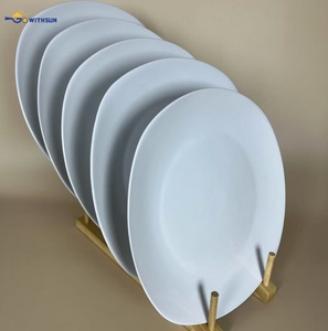 Platos Cuadrados Blancos de Cerámica de 10.5 Pulgadas al por Mayor, Platos Planos de Porcelana para Restaurantes, Hoteles, Stock de Fábrica, Baratos al por Mayor - Product Image 2