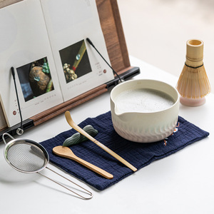 Service à thé en céramique de la dynastie Song résistant à la chaleur avec un design <span class=keywords><strong>japonais</strong></span>, origine Dehua, bol à matcha de niveau débutant pour la cérémonie du thé - Product Image 2