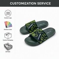 Sandalias Infantiles Personalizadas al por Mayor con Logotipo, Diseño de Control de Videojuegos, Unisex, para Verano y Exteriores