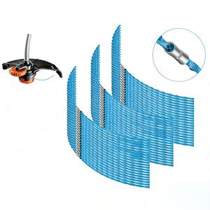 A6487 60 Pack Heavy Duty Trimmer Line Lawn <b>Mower</b> Parts 3.5mm 40cm Twist Nylon Blue with Buckle For Black&Decker GL680 GL685 GL69 - Product Image 1