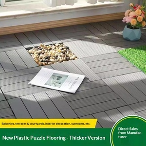 Plancher en PVC WPC PP en plastique à emboîtement, extérieur, écologique, anti-corrosion, antidérapant, style européen, <span class=keywords><strong>terrasse</strong></span>, emboîtement facile - Product Image 2