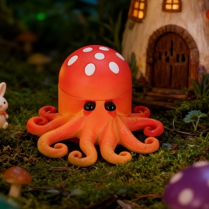 Jinlin Octopus Shape Zinc Alloy <b>Grinder</b> Creative Marine Animal Tobacco <b>Grinder</b> Large Size 100MM-3 - Product Image 3