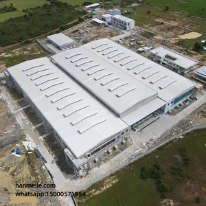 Atelier de fabrication de charpentes métalliques au Cambodge, entrepôt, bâtiment à grande portée, stockage de charbon, structure en treillis, ingénierie transfrontalière - Product Image 4