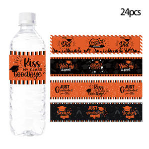 Pegatinas adhesivas impermeables para velas decorativas y marcos de fotos para etiquetas de embalaje de temporada de graduación de agua mineral - Product Image 6