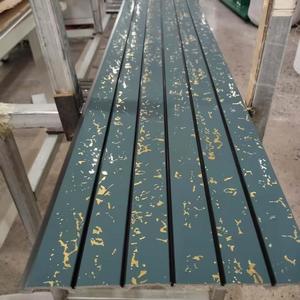 Panneau mural en PS BingJie au design <span class=keywords><strong>simple</strong></span>, matériau de décoration, lamelles couleur charbon - Product Image 6