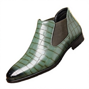 Bottes à lacets en cuir microfibre respirantes à semelle souple avec doublure en cuir véritable Chaussures pour hommes haut de gamme - Product Image 3
