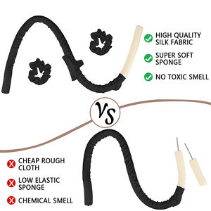 Hete Verkoop Hitteloze Krultang Hoofdband Zachte Slaap Haarrollers Set Satijngolf Haarkrultang Met Volumenterende Haarclip - Product Image 3