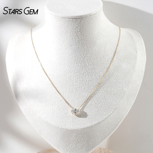 Collar con Colgante de Diamante Cultivado en Laboratorio de 1 Quilate, Corte Ovalado, Oro Amarillo de 14K - Product Image 6