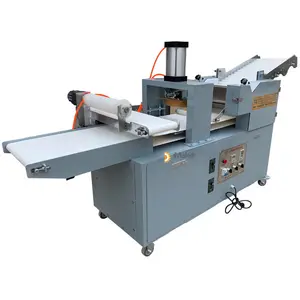 commercial automatic continuous bread pizza crust base pressing making machine