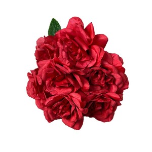 Bouquet de roses artificielles Yixuan, 7 têtes, fleurs en soie réalistes, décorations de mariage - Product Image 5