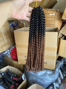 <span class=keywords><strong>Cheveux</strong></span> synthétiques <span class=keywords><strong>pour</strong></span> femmes, résistants aux basses températures, <span class=keywords><strong>pour</strong></span> tresses Ombre Bomb Twist et Spring Twist, en fibre protéinée, <span class=keywords><strong>pour</strong></span> crochet - Product Image 6