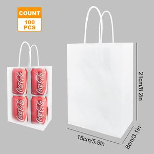Sac en papier kraft brun en gros, acceptant l'impression personnalisée, sac cadeau en stock, sac de courses à poignée torsadée pour la restauration rapide à emporter - Product Image 3