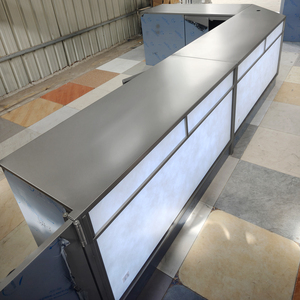 Mostrador <span class=keywords><strong>de</strong></span> Recepción LED Moderno <span class=keywords><strong>de</strong></span> Acero Inoxidable, Forma Única Personalizable, Impermeable, Fácil <span class=keywords><strong>de</strong></span> Instalar para Restaurantes y Centros Comerciales - Product Image 3