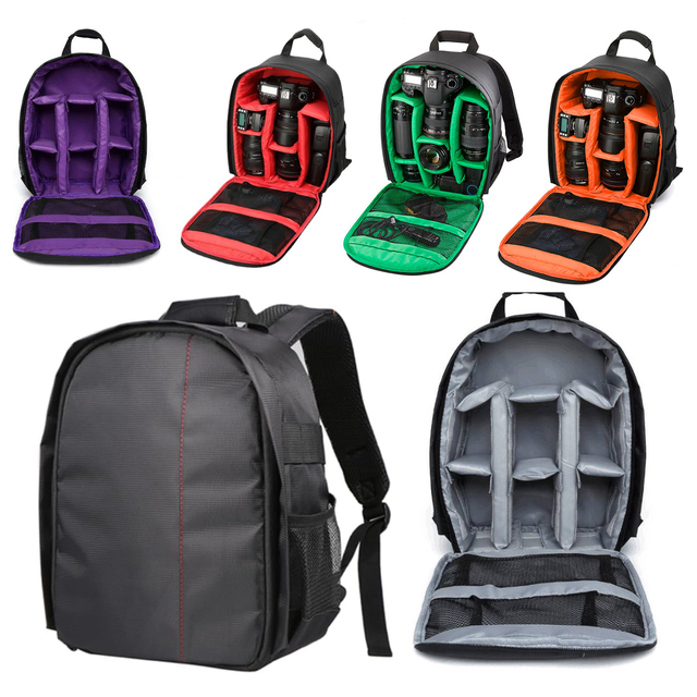 Professional Casual Lightweight Eco-Friendly Water Resistant Portable Durable Camera Backpack Zipper Closure for Camera Body