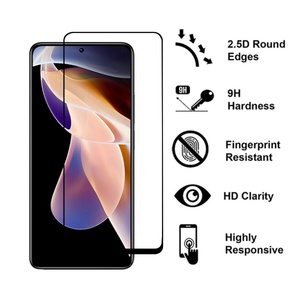 Protector de Pantalla de Vidrio 9D con Pegamento Completo para Xiaomi Redmi Note 11 Pro Plus, Protector de Pantalla de Vidrio Templado con Cobertura Total - Product Image 2