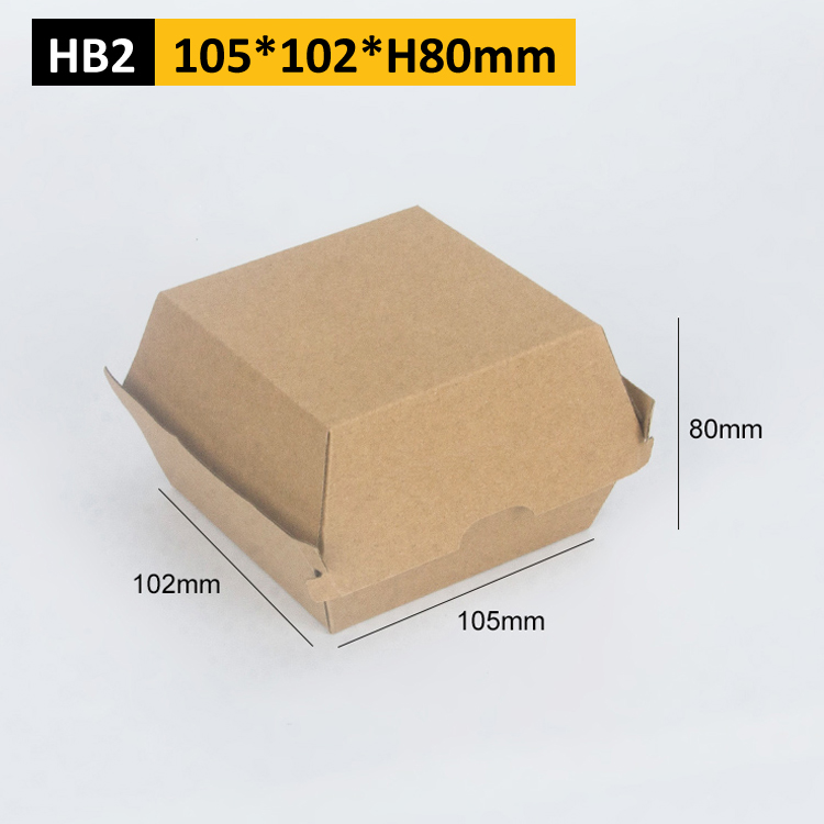Caja de hamburguesa pequeña (250 PCs) corrugado
