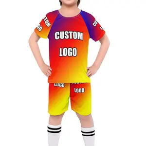Ingrosso Personalizzato per Bambini Calcio uniforme Stampa su richiesta di Calcio Uniforme di Calcio Design Personalizzato