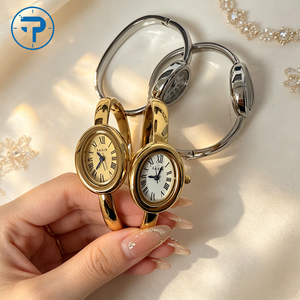 Nouvelles Montres Ovales Magnifiques pour Femmes et Filles, Simples, Argentées, Dorées, Mignonnes, à Quartz, Élégantes, Minimalistes, Bracelets de <span class=keywords><strong>Montre</strong></span> - Product Image 1