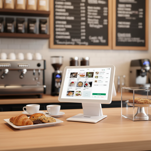 เครื่องบันทึกเงินสด POS แบบ OEM ขายตรงจากโรงงาน ระบบออลอินวัน จุดขายปลีก ออกแบบตามสั่ง I1S หน้าจอสัมผัส 15 นิ้ว รับประกัน - Product Image 1