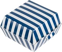 Emballages en carton biodégradable imprimés sur mesure, élégants, avec revêtement alimentaire, pour hamburgers, boîtes en papier kraft de qualité supérieure