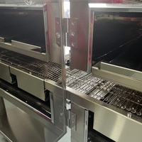 Máquina para cocinar pizza de velocidad variable, horno de túnel con flujo de aire impulsado