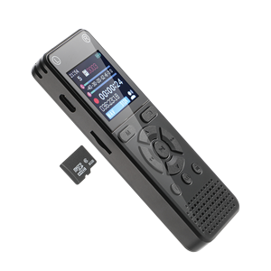 Máy ghi âm kỹ thuật số 16/32/64GB ghi âm thời gian dài màn hình màu lớn nhiều ngôn ngữ Máy ghi âm hợp kim kẽm một lần nhấp - Product Image 1