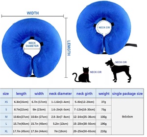 Multifunción suave cómodo gato recuperación protectora inflable mascota E-<span class=keywords><strong>Collar</strong></span> isabelino PVC protector perro <span class=keywords><strong>Collar</strong></span> - Product Image 3
